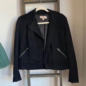 philosophy Black Blazer with Zipper Details